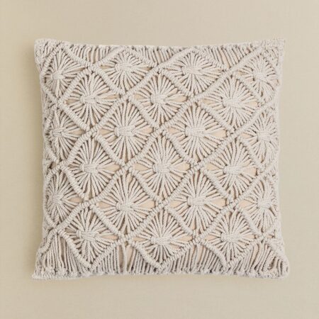Cuscino in Macramè Quadrato (45x45 cm) Senena
