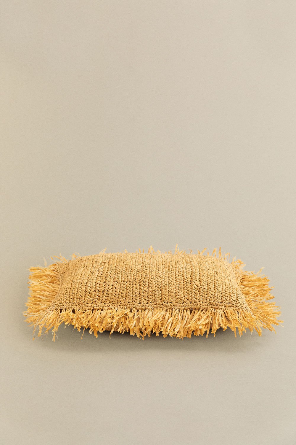 Cuscino in rafia intrecciata (30x50 cm) Doncka