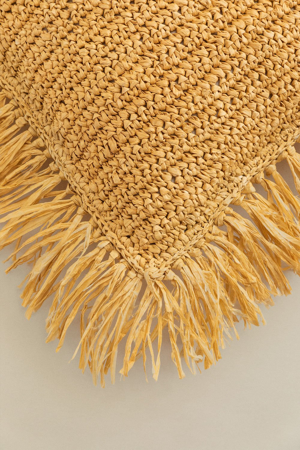 Cuscino in rafia intrecciata (30x50 cm) Doncka