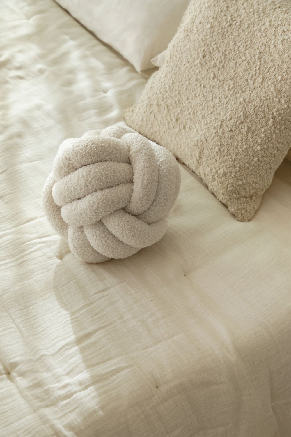 Cuscino in shearling (Ø25 cm) Ibona