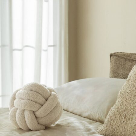 Cuscino in shearling (Ø25 cm) Ibona