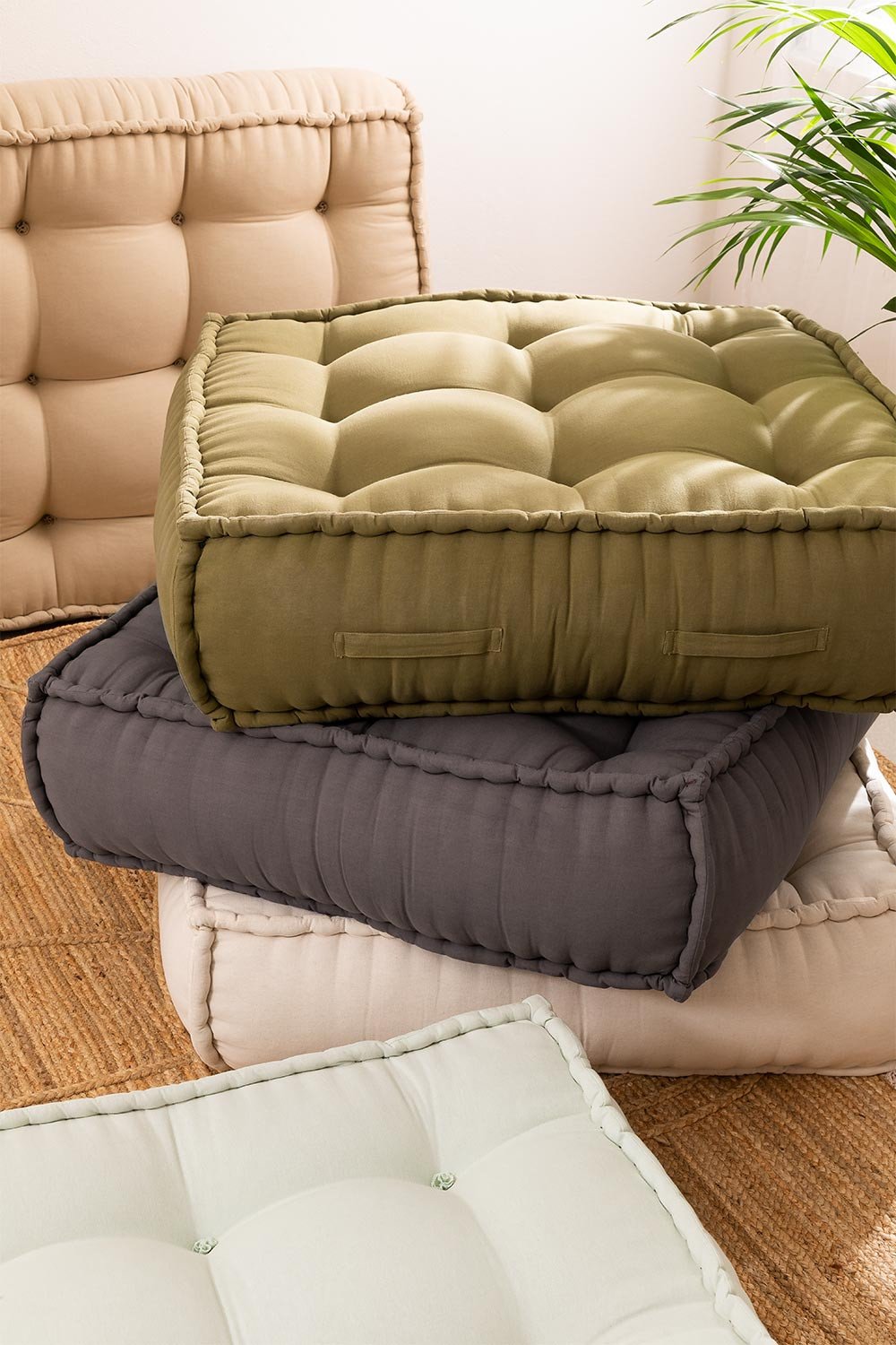 Cuscino per divano modulare in cotone Yebel