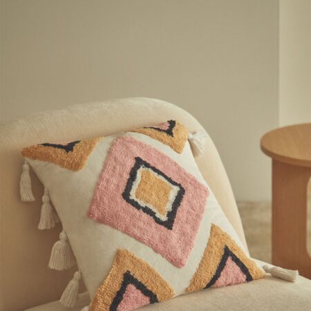 Cuscino quadrato in cotone (45x45 cm) Nikos