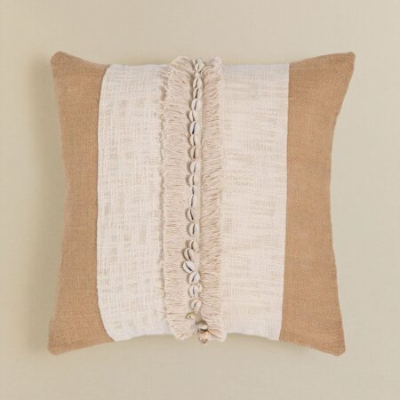 Cuscino Quadrato in Cotone e Juta (45x45 cm) Naiba