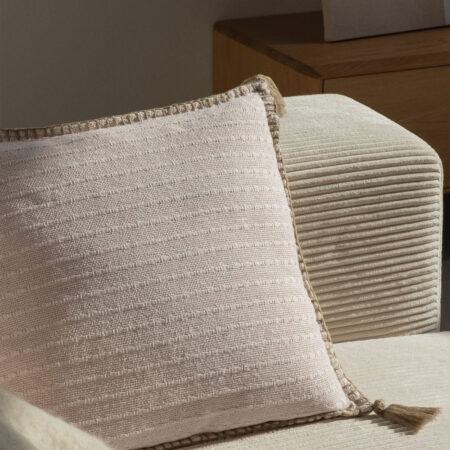 Cuscino quadrato in cotone e lino (45x45 cm) Gautier