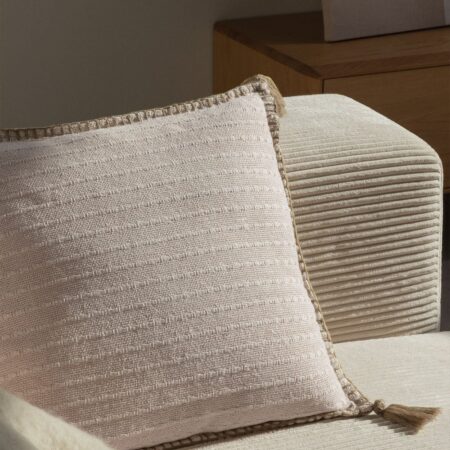 Cuscino quadrato in cotone e lino (45x45 cm) Gautier