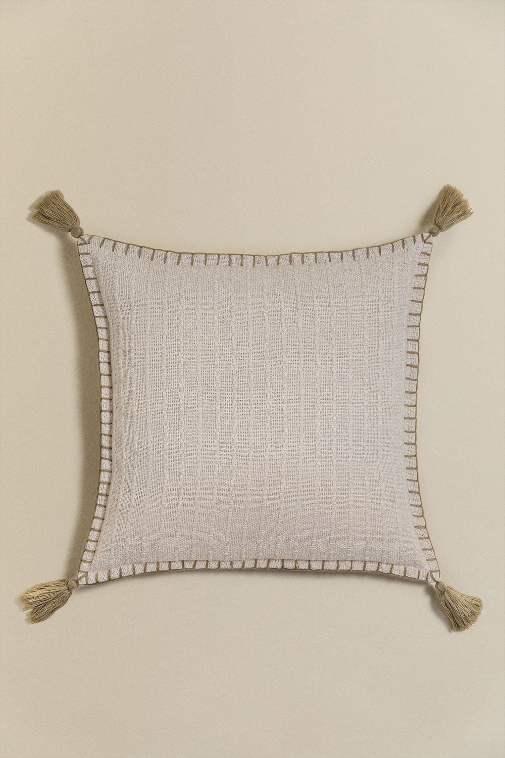 Cuscino quadrato in cotone e lino (45x45 cm) Gautier