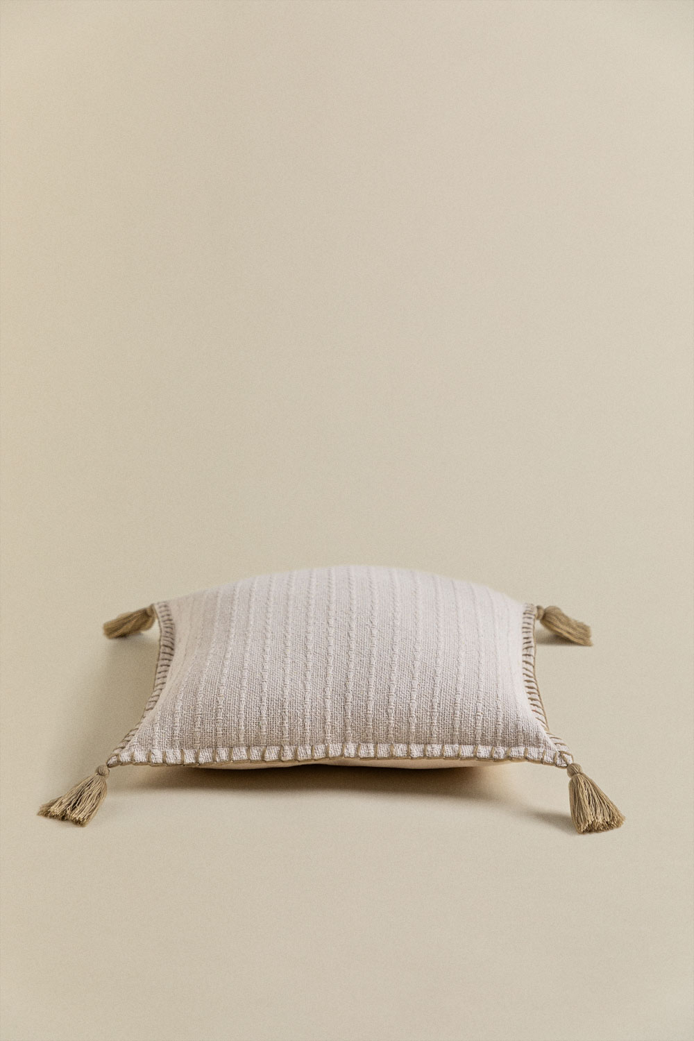 Cuscino quadrato in cotone e lino (45x45 cm) Gautier