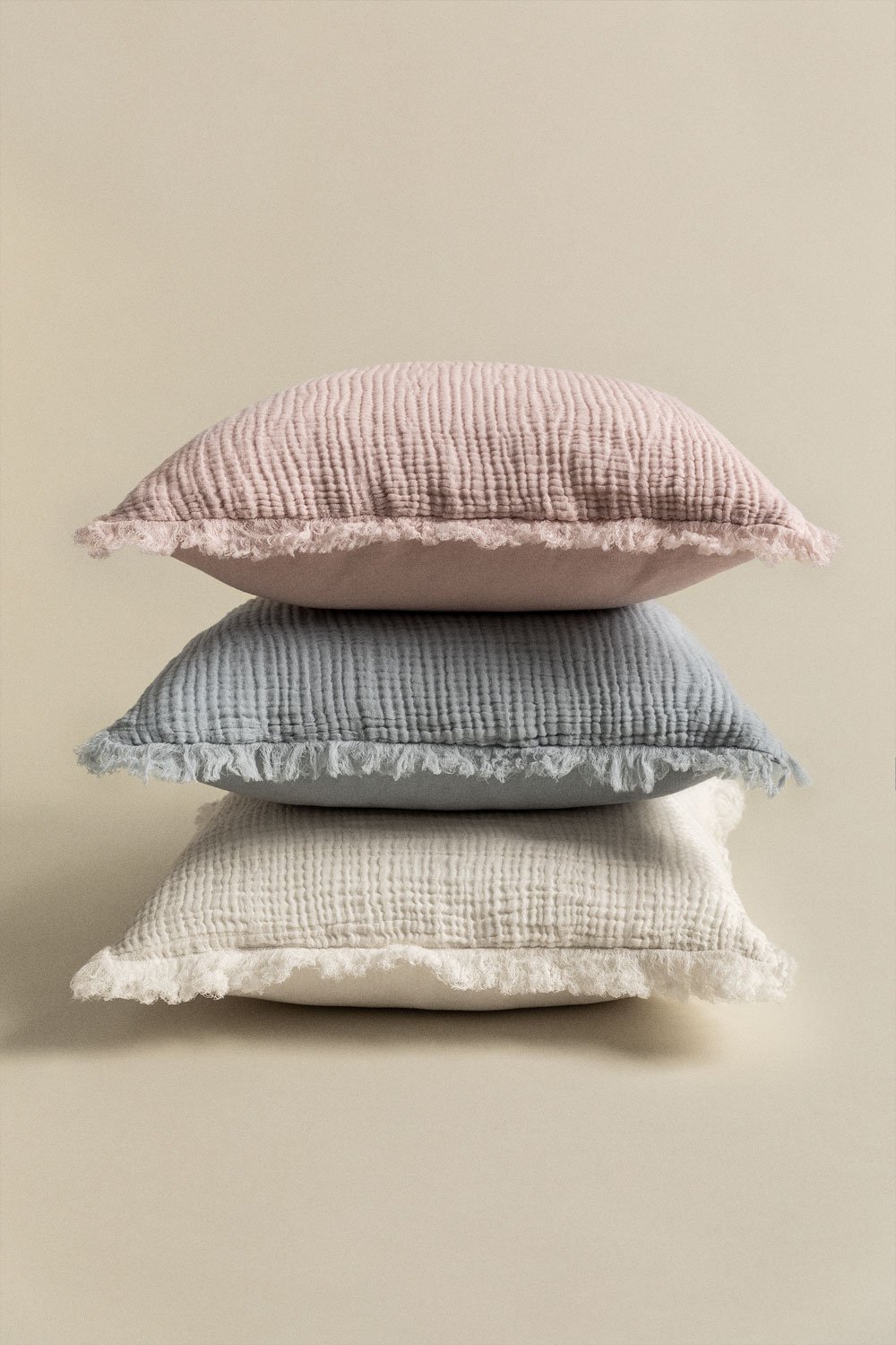 Cuscino quadrato in garza di cotone (45x45 cm) Jobert