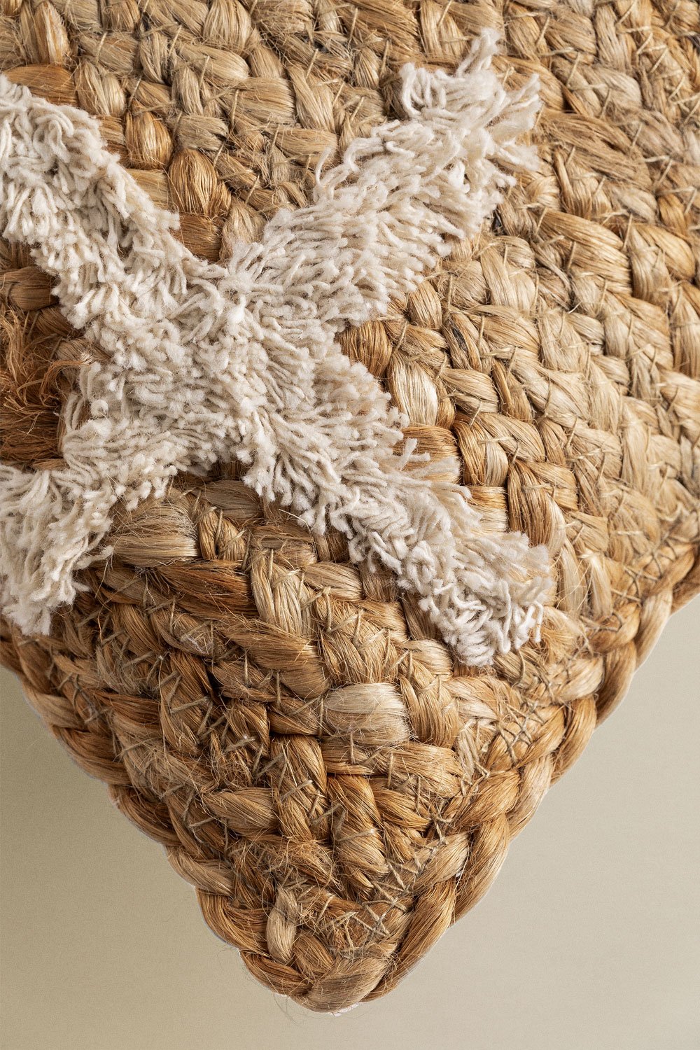 Cuscino Quadrato in Juta e Cotone (45x45 cm) Bato