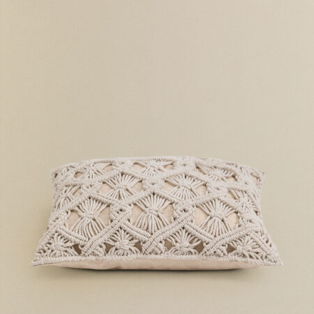 Cuscino quadrato in macramè (45x45 cm) Istar