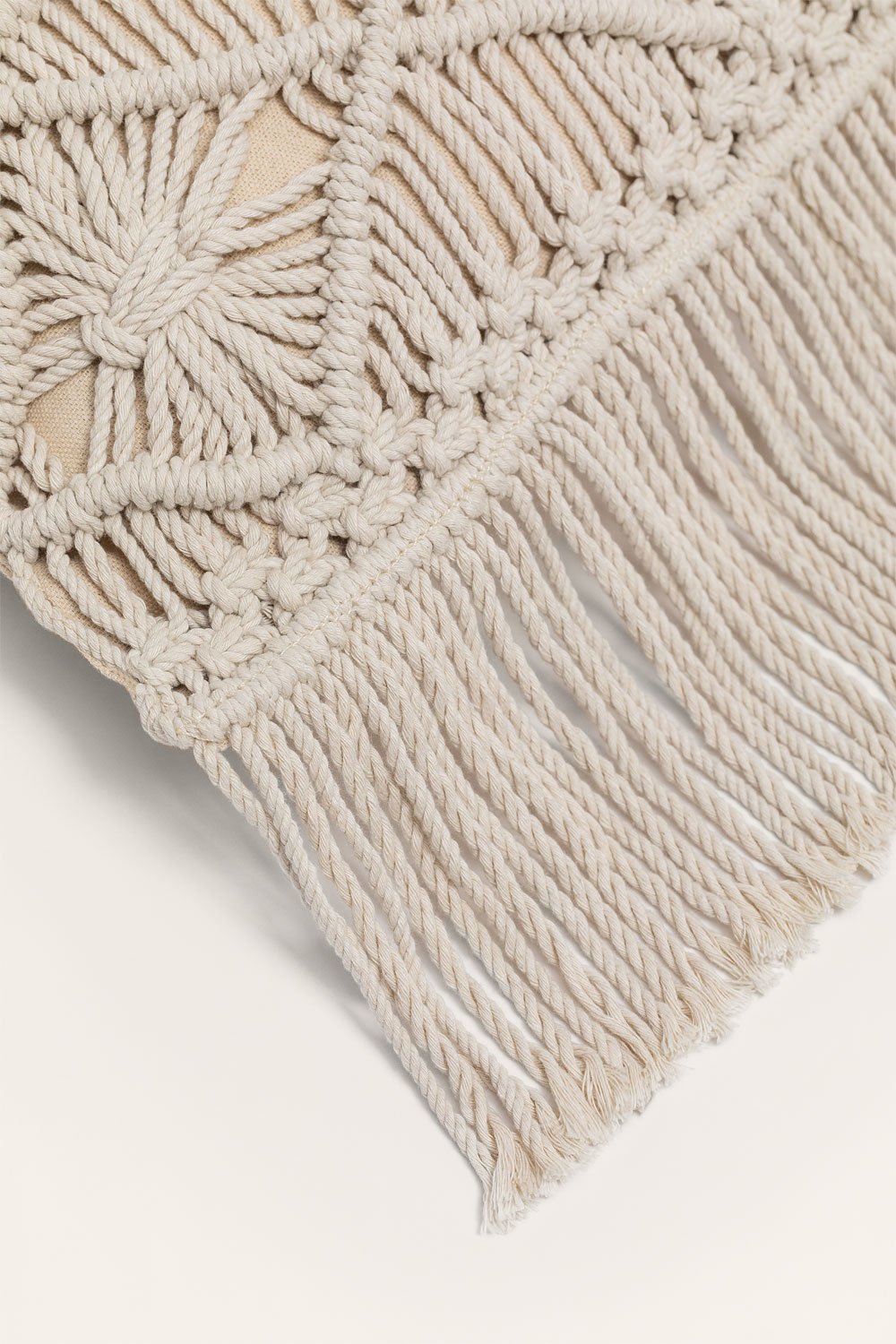Cuscino quadrato in macramè (45x45 cm) Narses