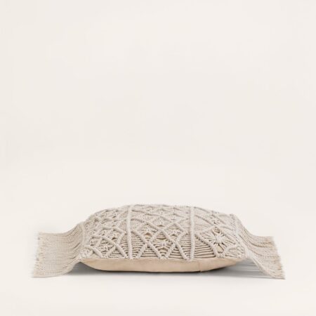 Cuscino quadrato in macramè (45x45 cm) Narses