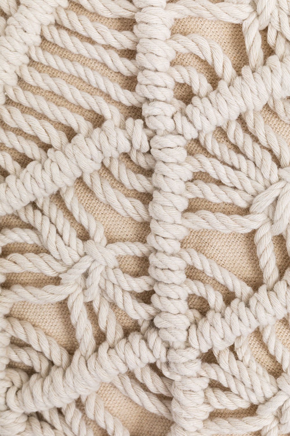 Cuscino quadrato in macramè (45x45 cm) Narses