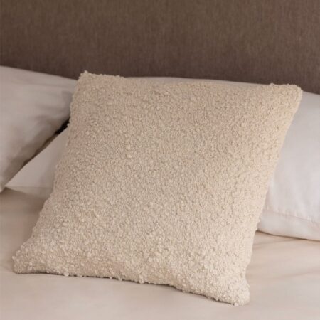 Cuscino quadrato in tessuto bouclé (45x45 cm) Zanero