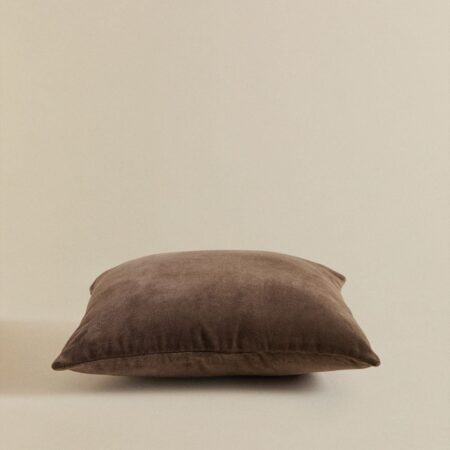 Cuscino quadrato in velluto di cotone (40x40 cm) Enid