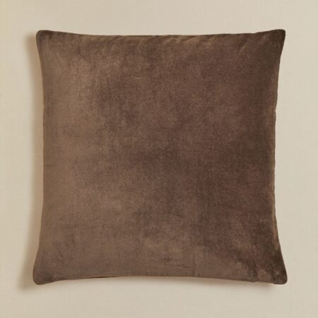 Cuscino quadrato in velluto di cotone (40x40 cm) Enid