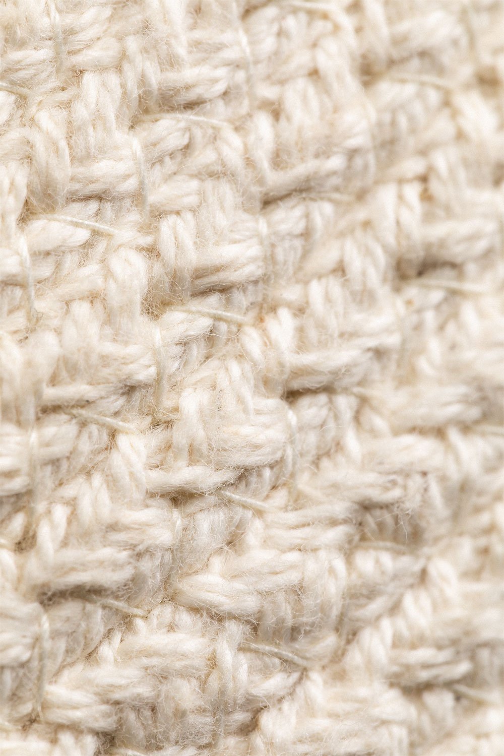 Cuscino rotondo in cotone intrecciato Olets