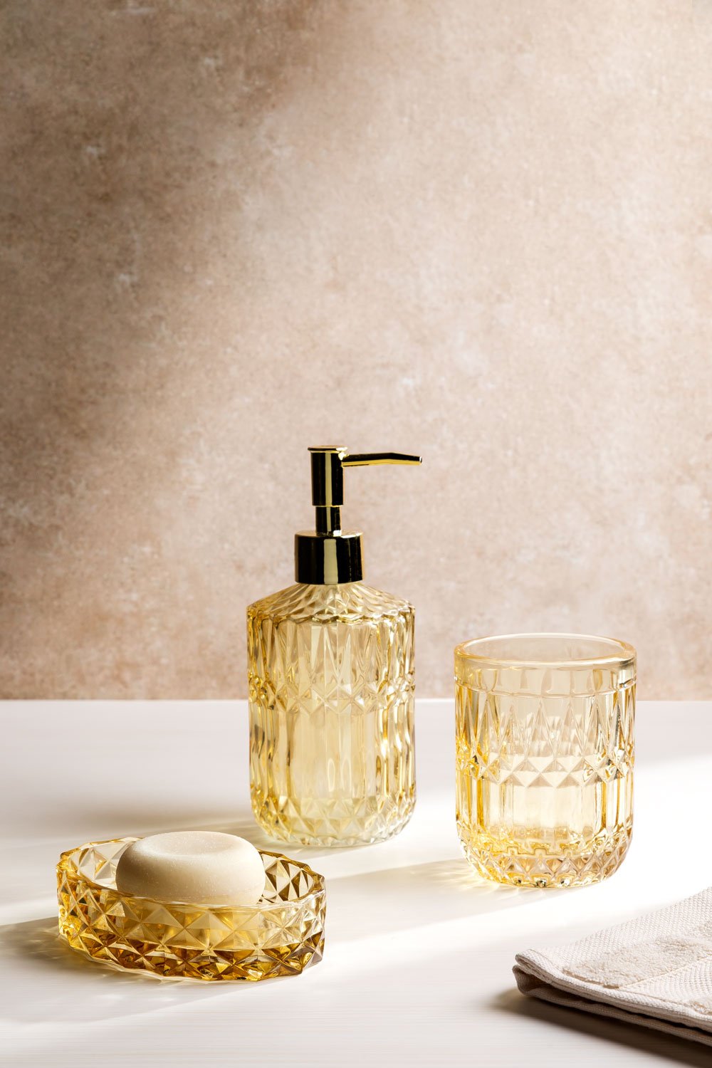 Dispenser di sapone in vetro Ovie