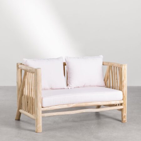 Divano 2 Posti in Legno Teak Narel