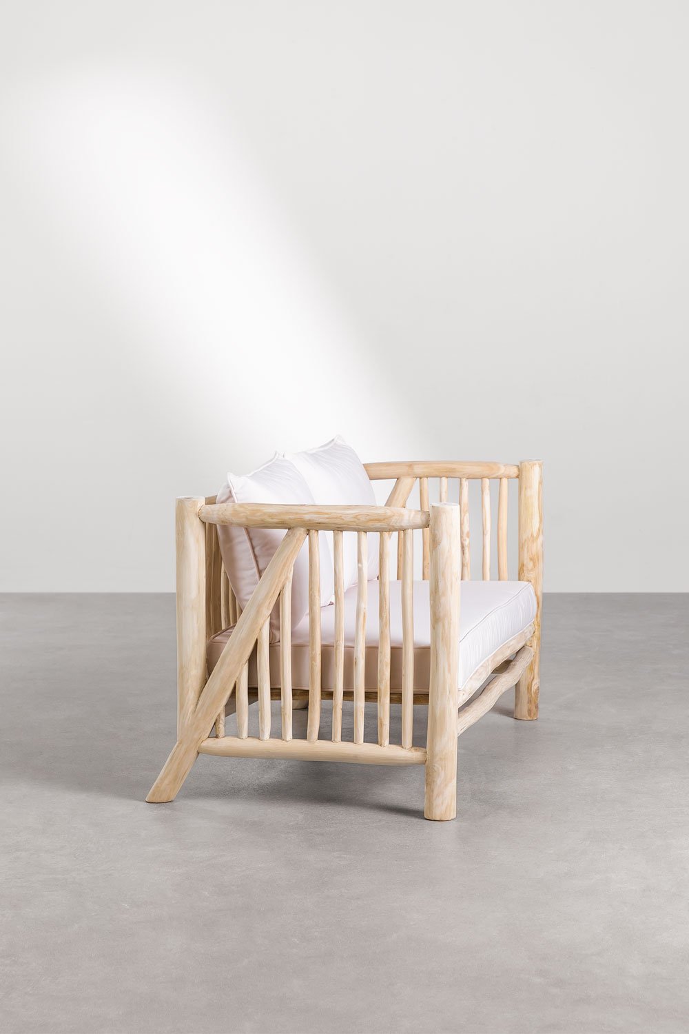 Divano 2 Posti in Legno Teak Narel