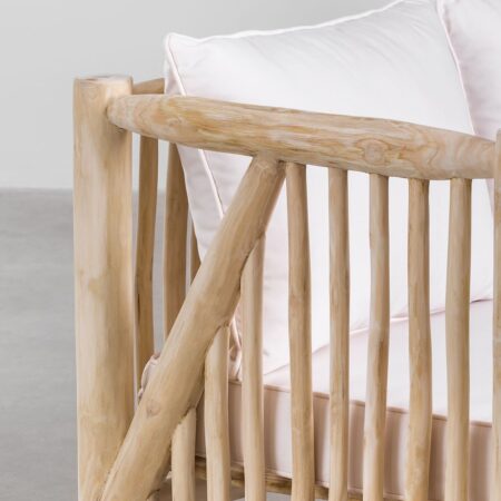 Divano 2 Posti in Legno Teak Narel