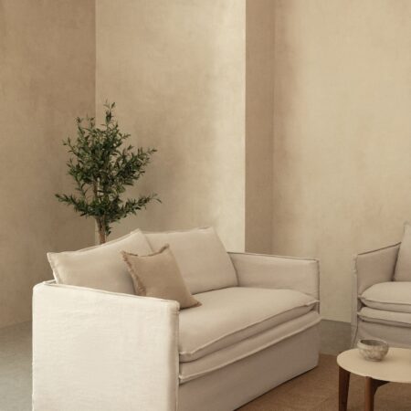 Divano 2 posti in lino e cotone Grace