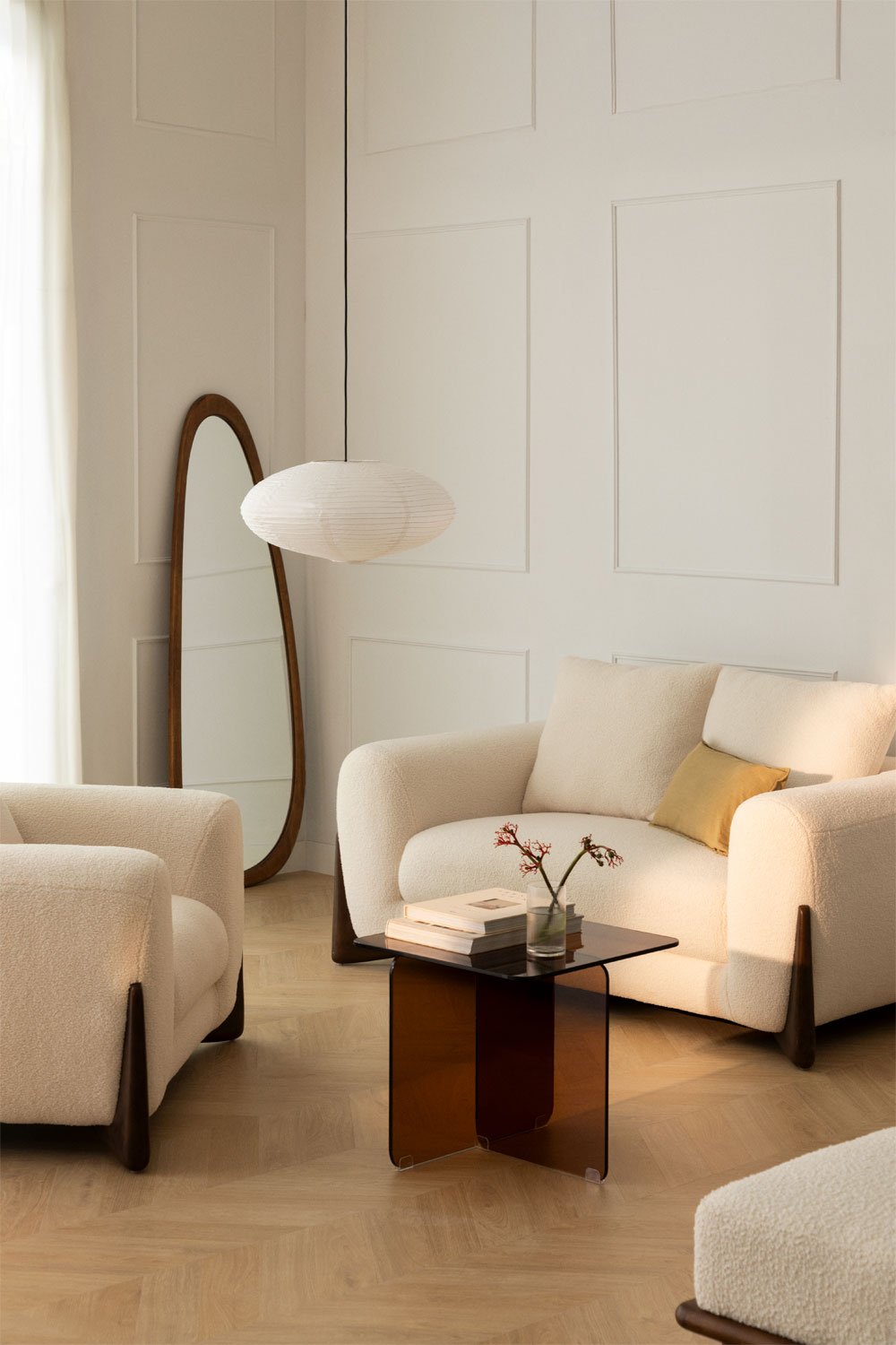 Divano 2 posti in shearling Grevena