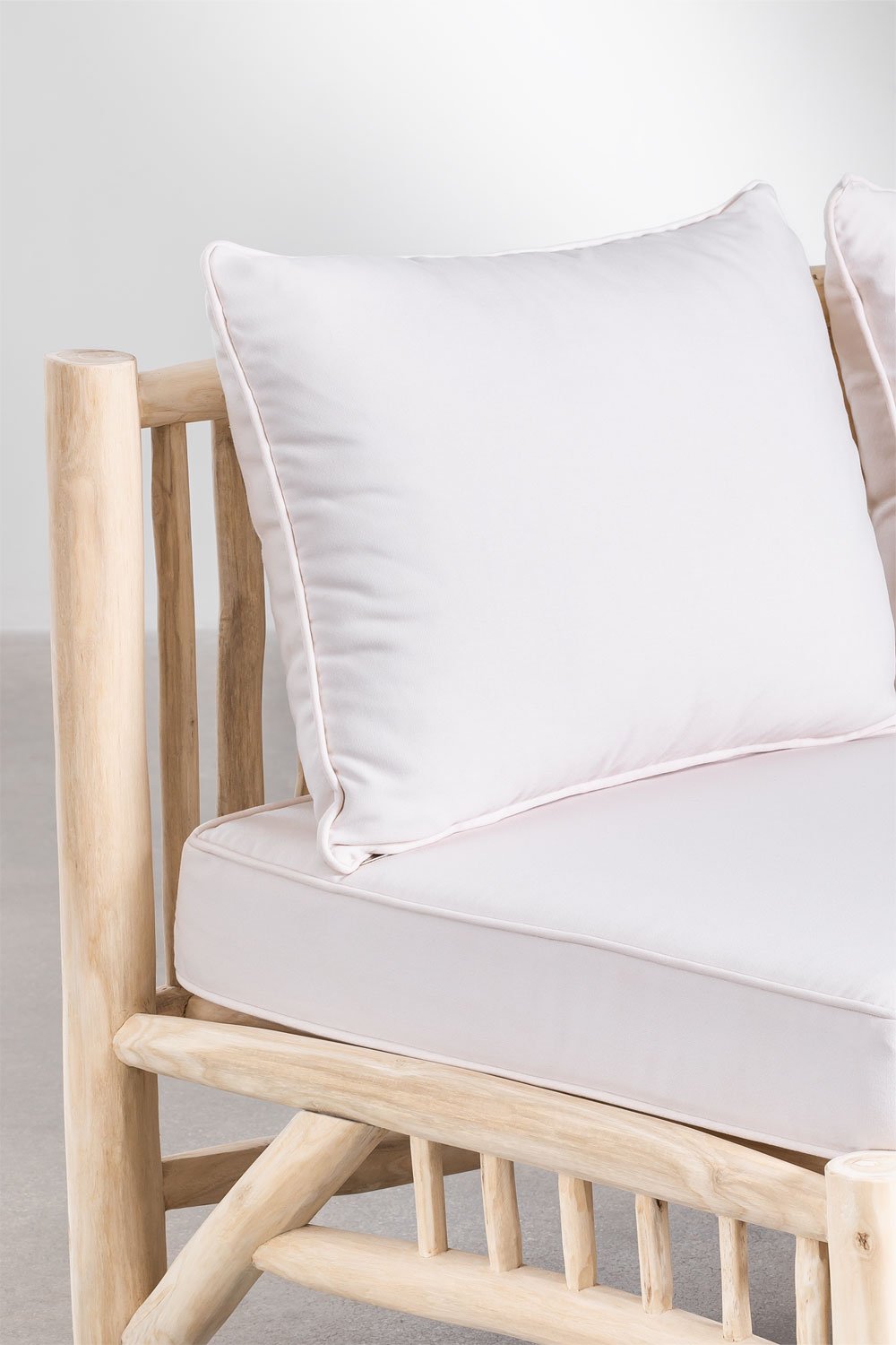 Divano 2 Posti senza Braccioli in Legno Teak Narel