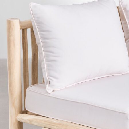 Divano 2 Posti senza Braccioli in Legno Teak Narel