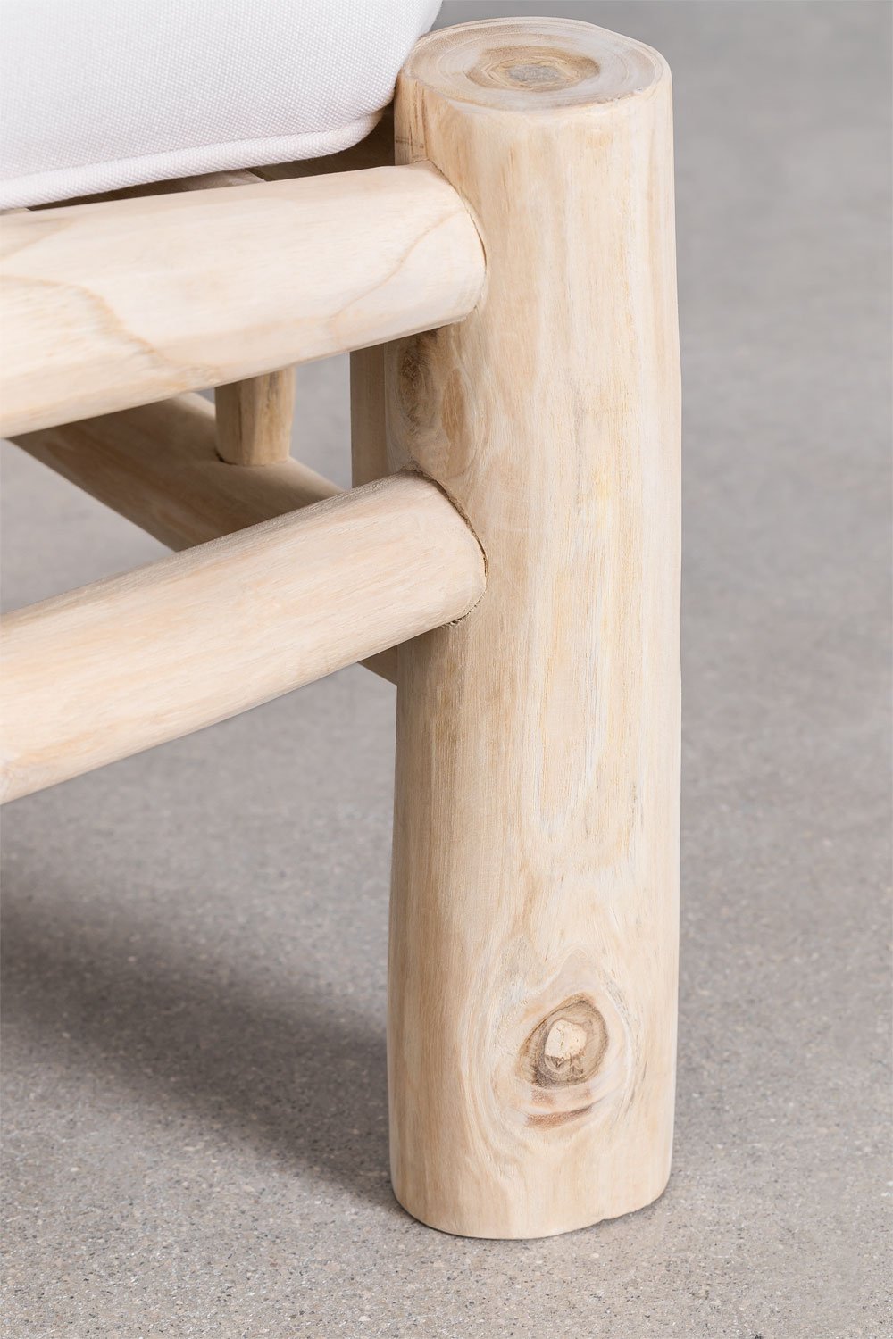 Divano 2 Posti senza Braccioli in Legno Teak Narel