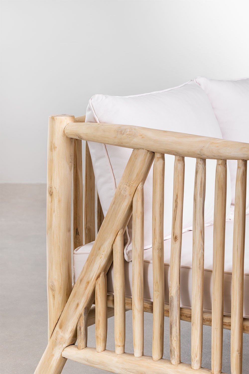 Divano 3 Posti in Legno Teak Narel
