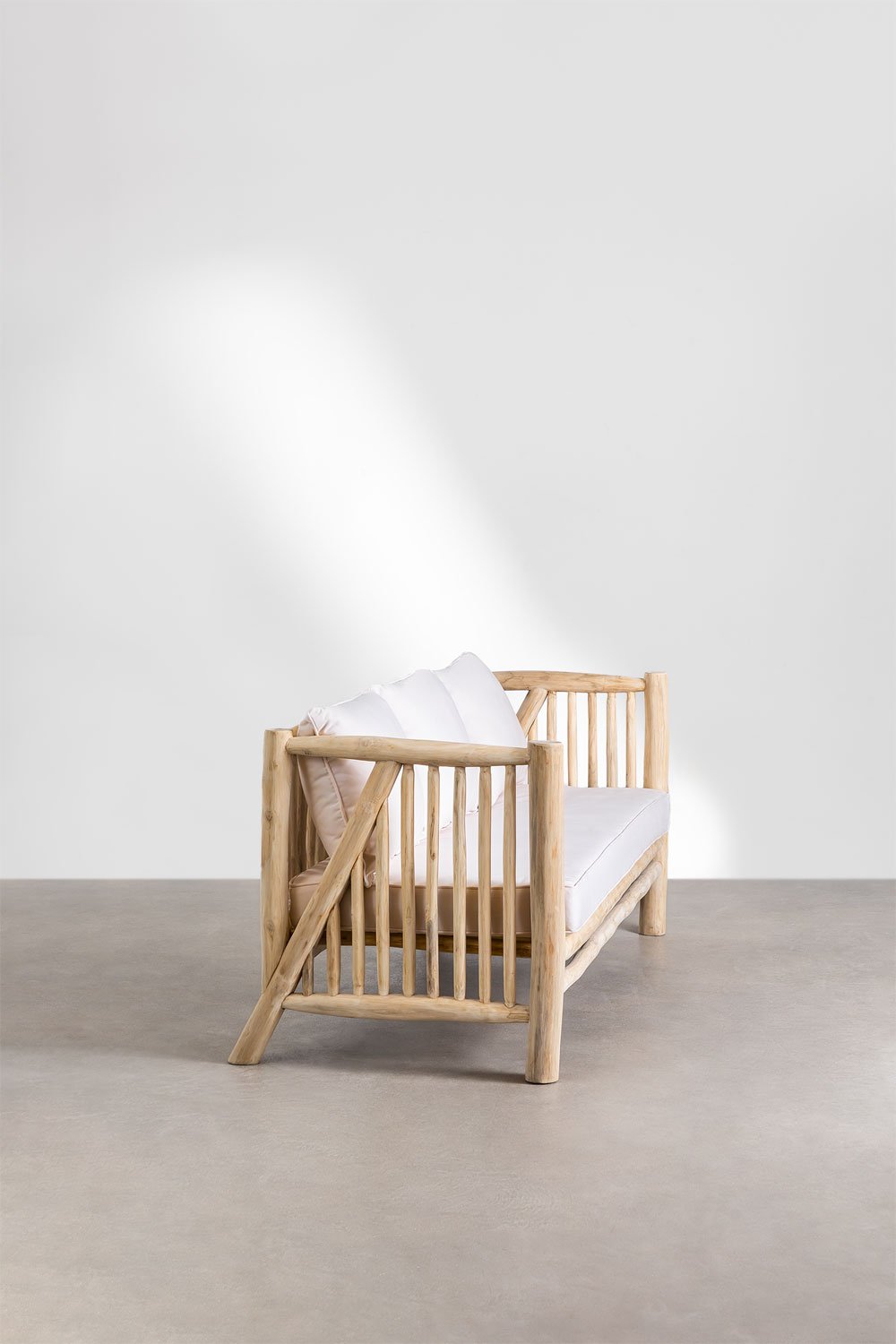 Divano 3 Posti in Legno Teak Narel