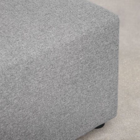 Divano angolare componibile in 5 pezzi con puff Kata