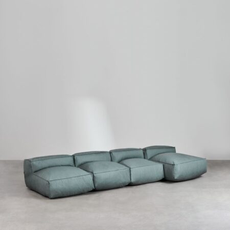 Divano Chaise Longue modulare in 4 pezzi per Jardín Dojans