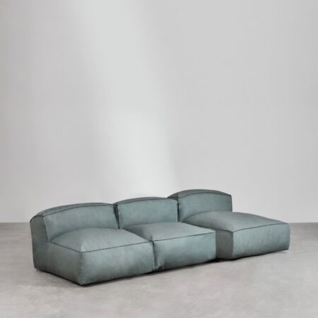 Divano chaise longue modulare di 3 pezzi Dojans