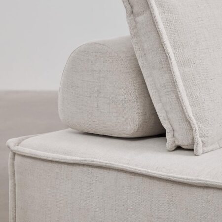 Divano Chaise Longue Modulare 4 Pezzi in Tessuto Vermont
