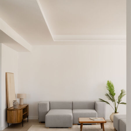 Divano chaise longue modulare a 3 pezzi con 2 braccioli Robert
