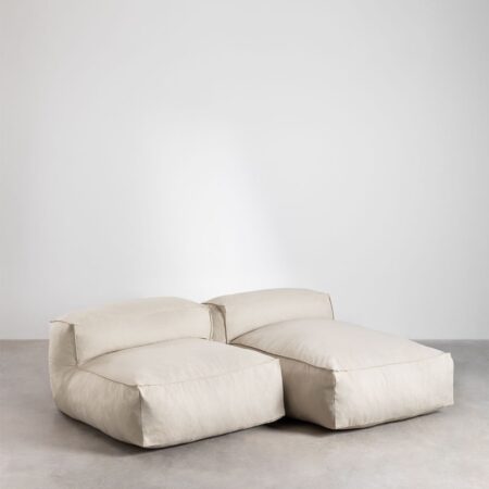 Divano Chaise Longue Modulare de 2 pezzi Dojans