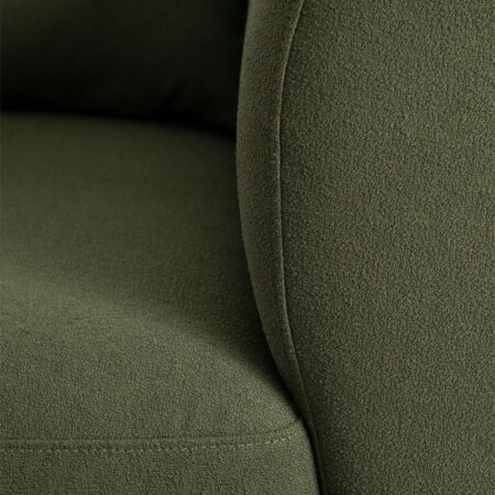 Divano componibile angolare in 4 pezzi con chaise longue destra e pouf Fogler