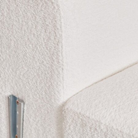 Divano modulare angolare sinistro a 2 pezzi con bracciolo alto e pouf (â†”ï¸Ž345 cm) Bruna