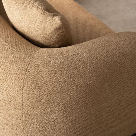 Divano modulare destro con chaise longue in 2 pezzi in ciniglia Coco