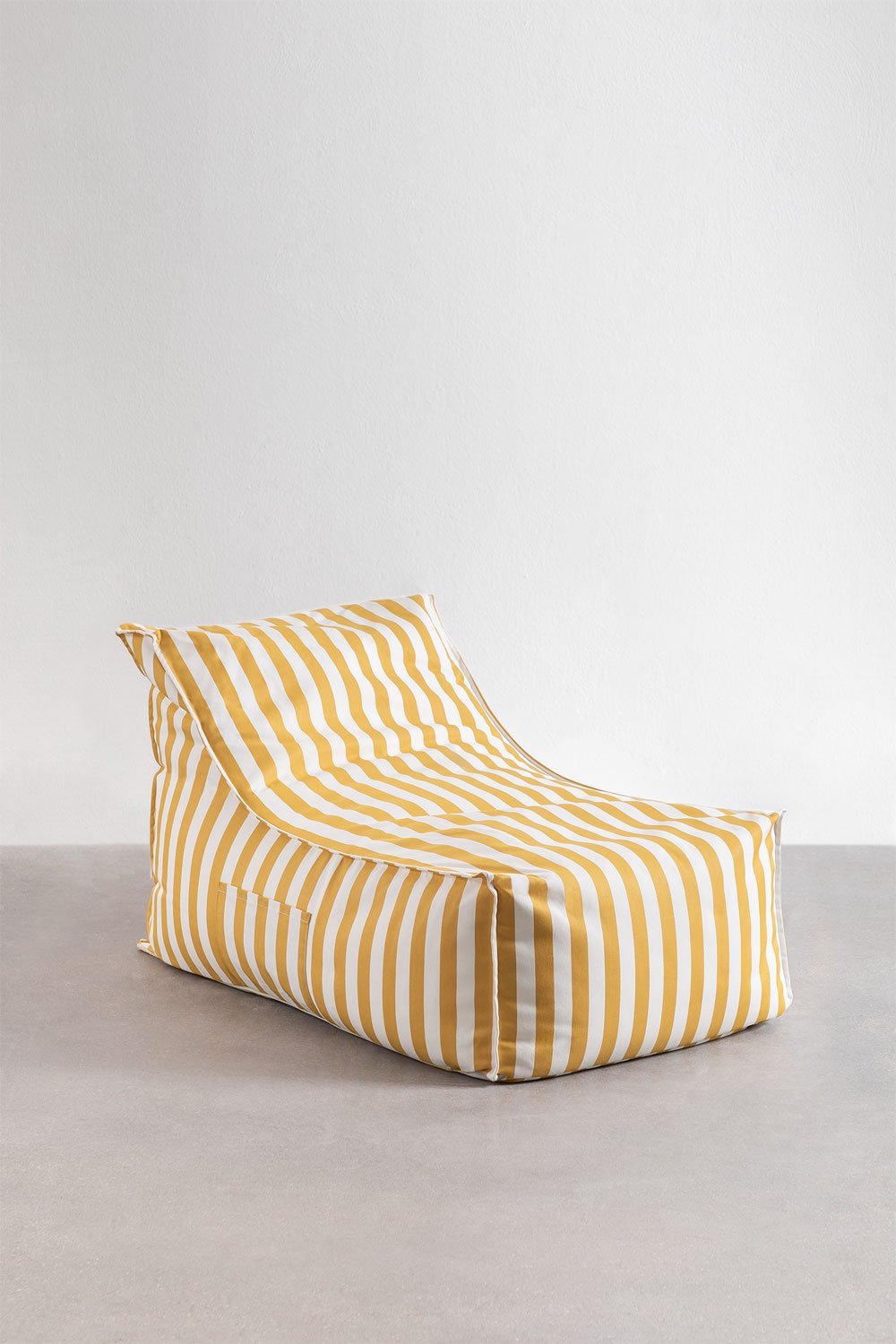 Set da giardino con poltrona e pouf in tessuto Sandel