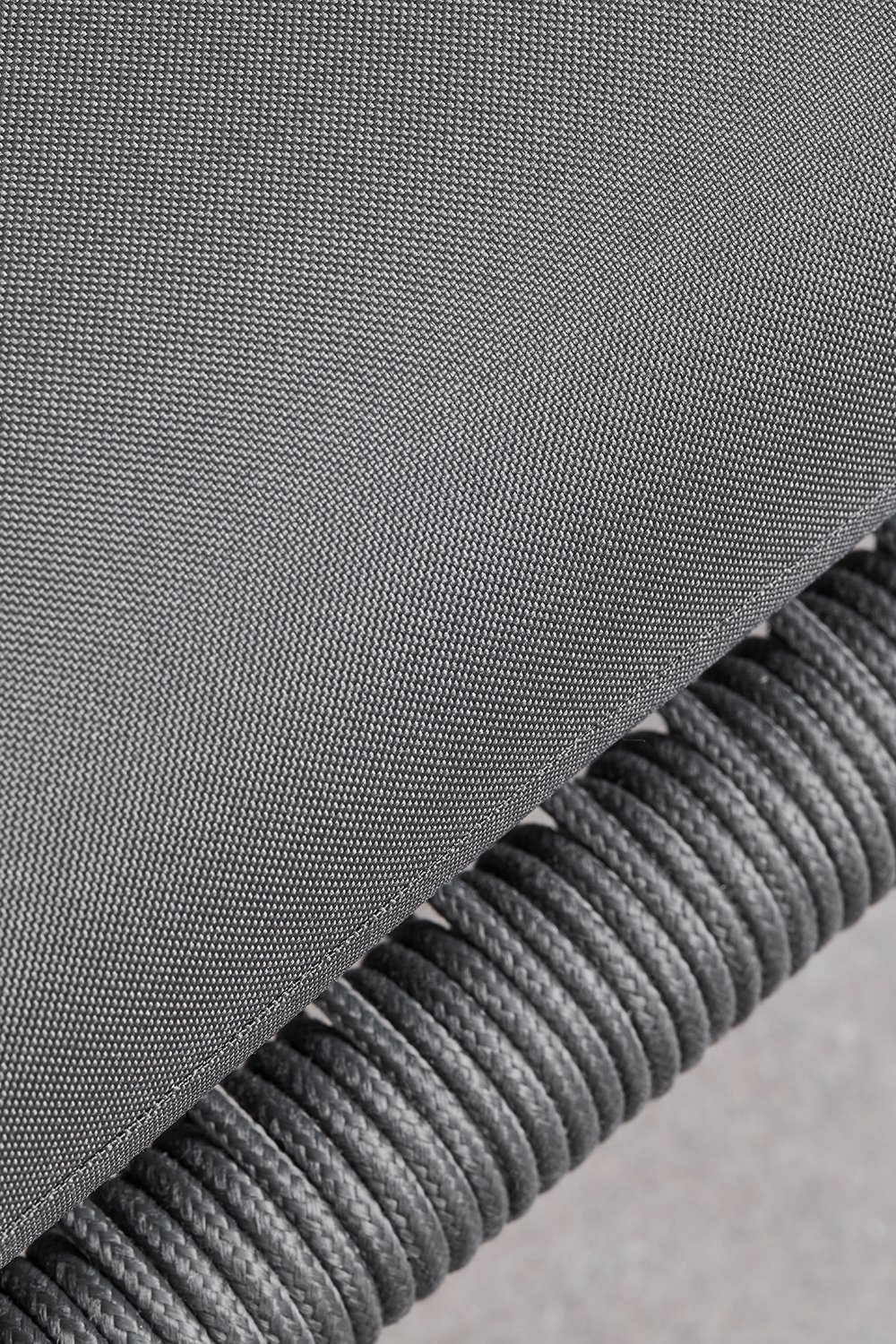 Divano da giardino componibile in 2 pezzi e pouf Roubly