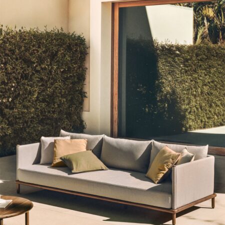 Divano da giardino Olivia 3 posti in legno di acacia