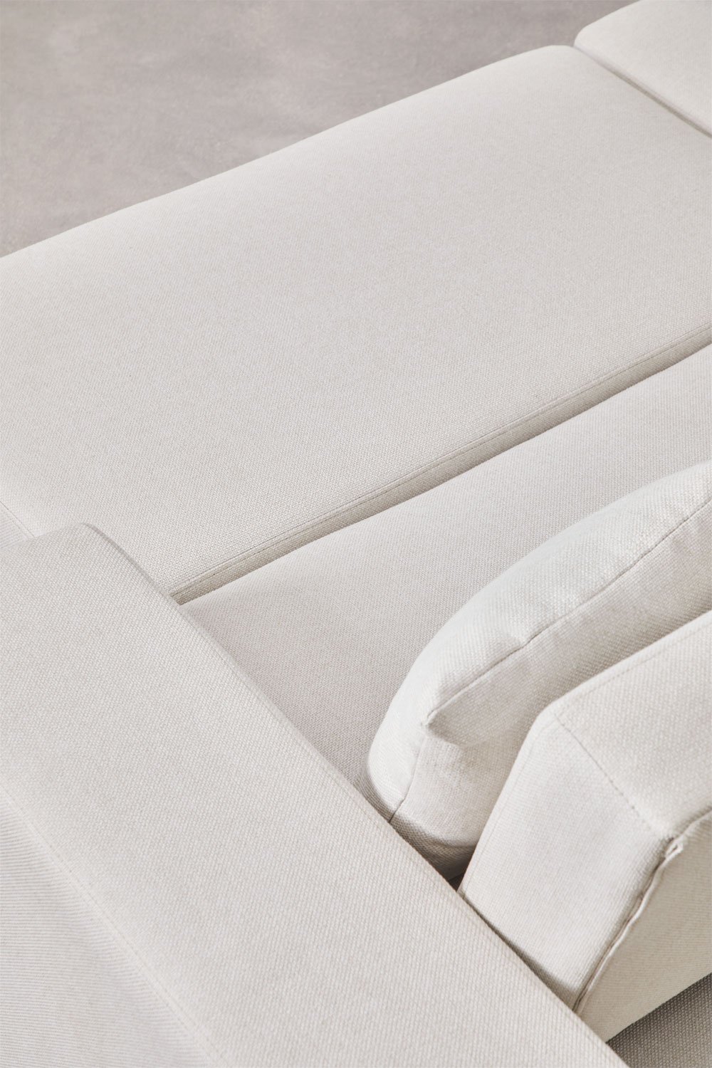 Divano letto chaise longue sinistra 3 posti in tessuto Umay