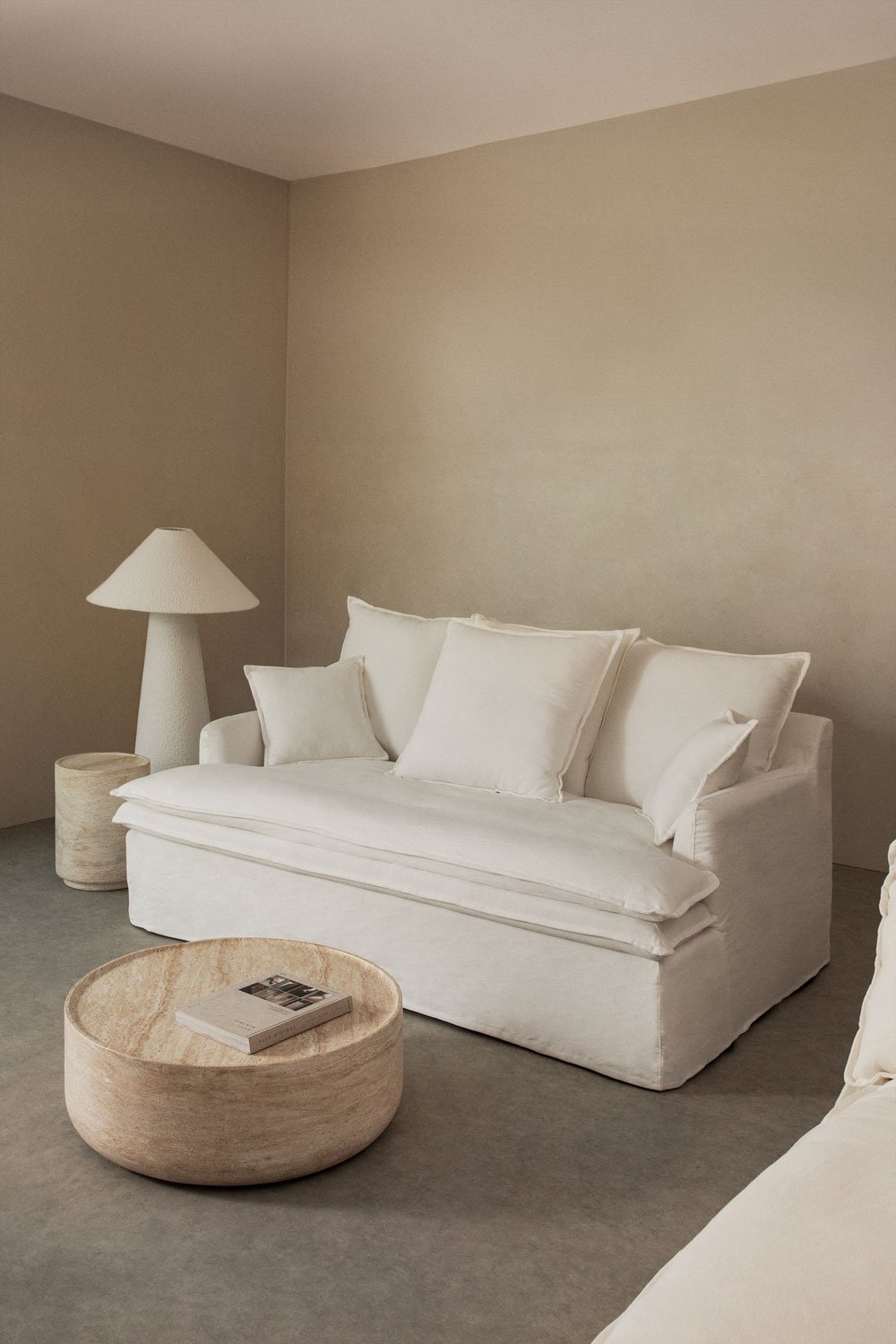 Divano Lounge Grace in lino e cotone