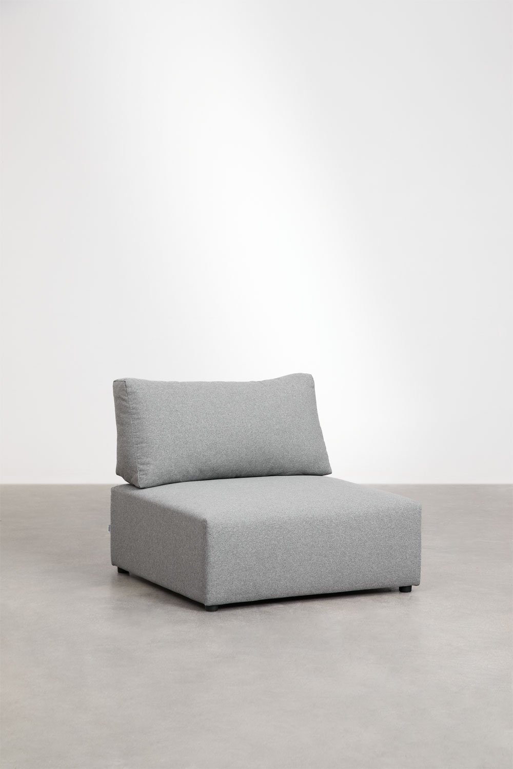 Divano componibile in 2 pezzi con pouf Kata