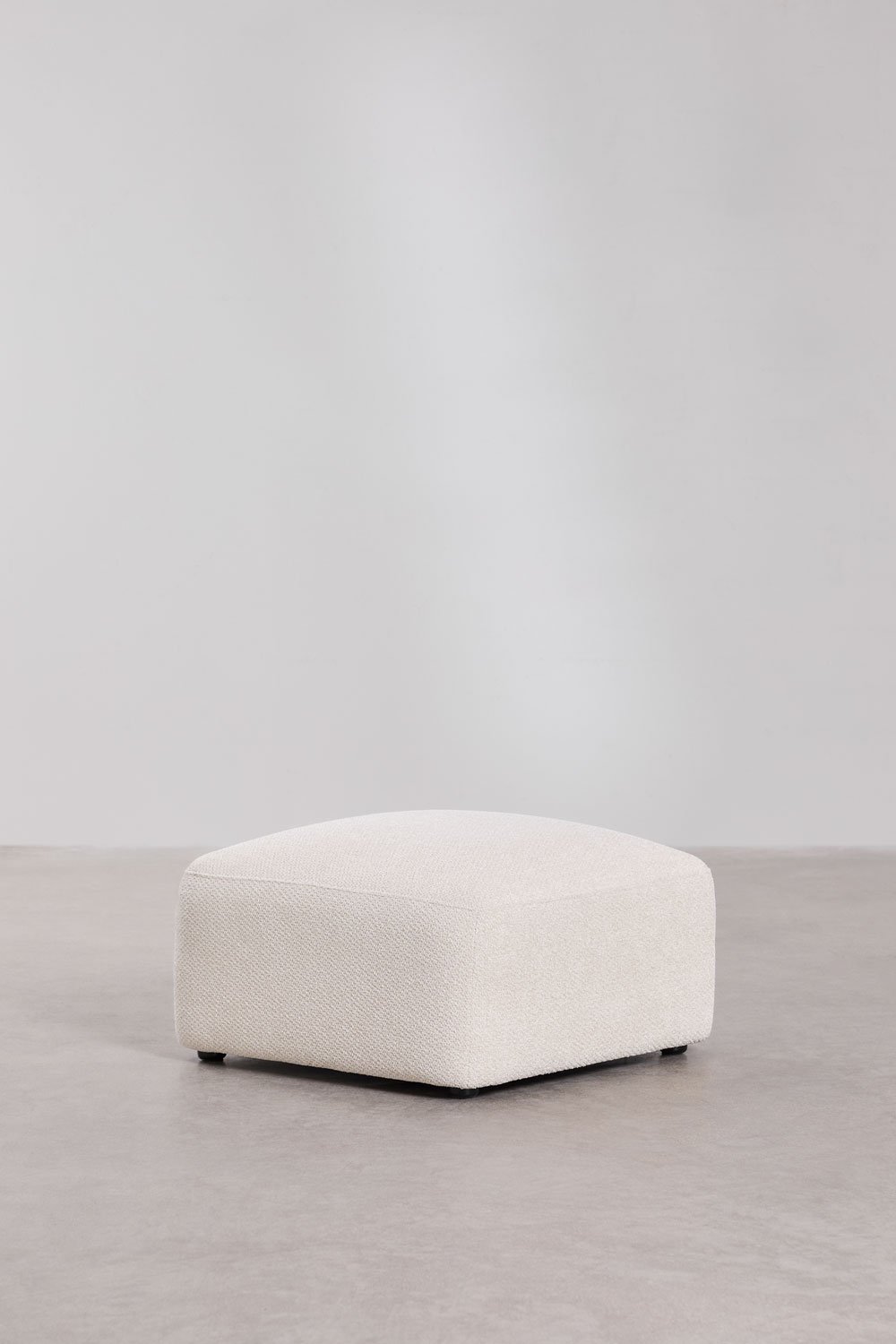 Divano componibile Bastian 2 pezzi e pouf