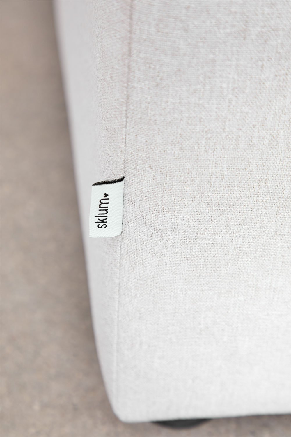 Divano componibile in 4 pezzi con pouf Kata